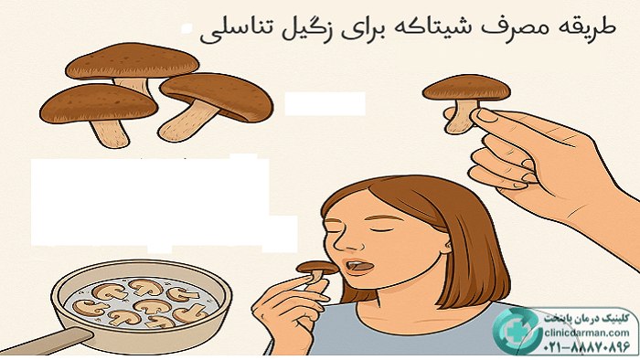 نحوه مصرف قارچ شیتاکه برای زگیل تناسلی
